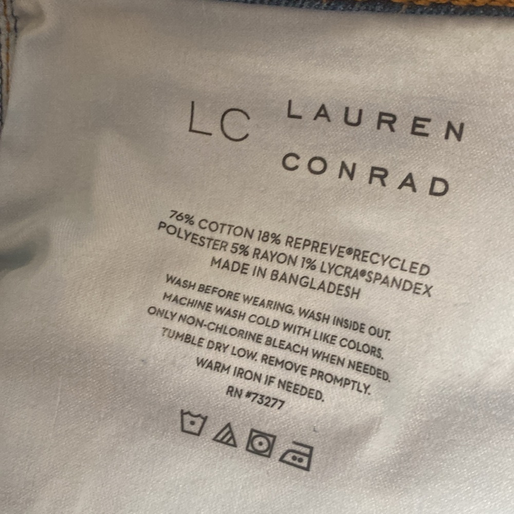 Lauren Conrad NWT high rise skinny ankle jeans 22W - Picture 7 of 8